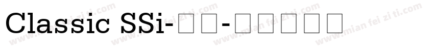 Classic SSi-粗体字体转换